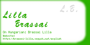 lilla brassai business card